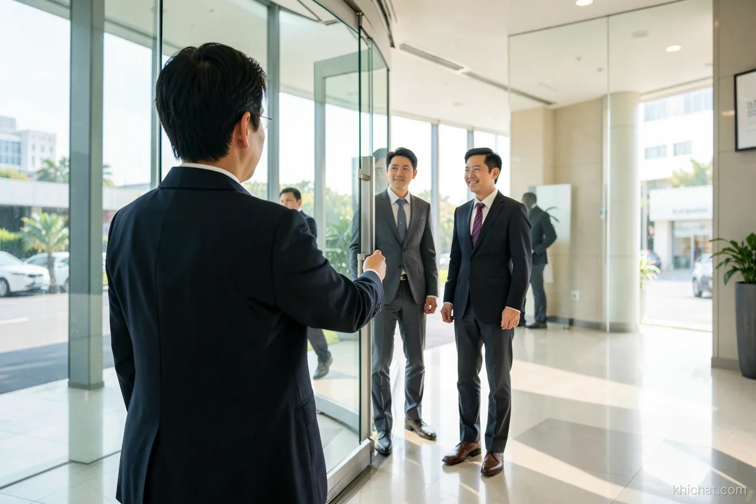 Tiếp khách đến công ty: đón ở đâu, mời nước thế nào, tiễn đến đâu